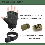 Luva Tática Meio Dedo Premium: Proteção e Performance para Airsoft, Moto e Segurança - imagem 4