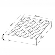 Base Cama Box Casal Imperatriz com Pés Mel – Viero Mel - imagem 2
