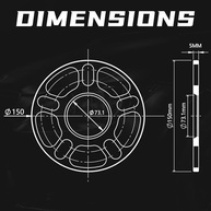 Espaçadores de Roda 5mm 5x114.3: Melhore a Postura e a Folga do Seu Carro! - imagem 3