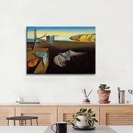 Arte de Parede em Tela Salvador Dalí - A Persistência da Memória | Pintura Clássica em Tela 30x38cm - imagem 5
