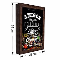 Quadro Porta Tampinhas: Decore com Suas Memórias! - imagem 1