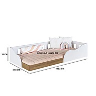 Cama Montessoriana Infantil Branco Memphis - imagem 2