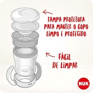 NUK Copo Mini Magic Cup 360º Com Alça Evolution 160ml – Menina Vermelha - imagem 4