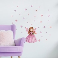 Adesivo de Parede Infantil Fadas - Decoração Segura e Criativa para Quarto de Menina - imagem 4