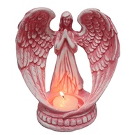 Anjo da Guarda Rosa Menina - Estatueta Encantadora para Presente de Batizado e Decoração Católica - imagem 1