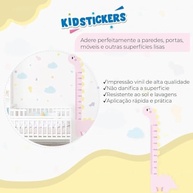 Adesivo Régua de Altura Infantil Dinossauro - Medidor de Crescimento para Quarto de Menina - imagem 5