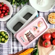 Porta Papinha Duplo com Encaixe Bichinhos Rosa Menina 70ml - Praticidade e Estilo para Refeições Baby - imagem 3