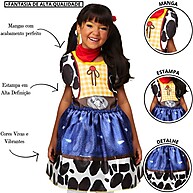 Vestido Festa Junina Cowgirl Xerife – Conforto e Estilo para sua Menina - imagem 2