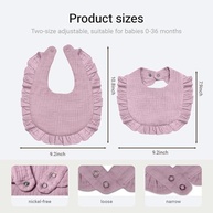 1 pacote de babadores de musselina para bebês (meninas) - imagem 4