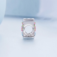 Pingente de Prata 925 Bamoer com Flor - DIY Colar e Pulseira para Meninas - imagem 2