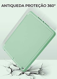 Capa Ipad 7ª, 8ª e 9ª Geração 10.2″ WB - Premium Slim Antichoque com Compart. Para Pencil - Verde Menta - imagem 3