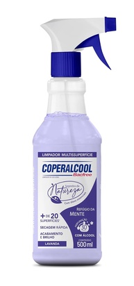 Coperalcool Bacfree Segredos da Natureza - Refúgio da Mente 500ml | Limpador Multissuperfície com Aromaterapia - imagem 1