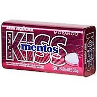 Mentos Kiss Morango: Sabor Irresistível em Lata! - imagem 1