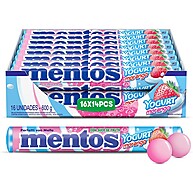 Mentos Yogurt Morango 16 Unidades – Explosão de Sabor em Cada Pastilha - imagem 1