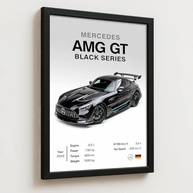 Quadro Mercedes AMG GT Black Series 33x43cm - Decore com Estilo Automotivo - imagem 4