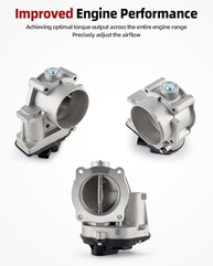 Corpo do Acelerador Completo Ford F150/F250/Econoline/Edge/Flex/Taurus X | Lincoln MKT/MKS/MKX/MKZ | Mercury Sable V6 3.5L 3.7L V8 4.6L c/ Sensor TPS/IAC - imagem 5