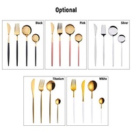 Conjunto de Utensílios de Mesa em Aço Inoxidável 304 - 4 Peças com Acabamento Espelhado para Cozinha, Casa, Hotel e Eventos - imagem 5