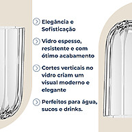Copos Altos Canelados Refinatto: Elegância à Mesa - imagem 2