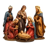 Enfeite de Natal com Presépio - Decoração Elegante e Religiosa para Mesa ou Árvore - imagem 1