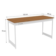 Mesa Escrivaninha Estilo Industrial 116cm Bia Camaleão - Design Moderno para Home Office - imagem 4