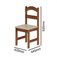 Mesa de Jantar Arauna Freijó: 4 Cadeiras + Mesa! - imagem 2