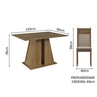 Sala de Jantar Completa Beverly: 6 Cadeiras + Mesa - imagem 2