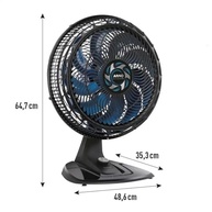 Ventilador de Mesa Arno X-TREME 9 40cm VE90 160W com 9 Pás, 3 Velocidades, Oscilação 80°, Power Zone e Modo Sono - imagem 3