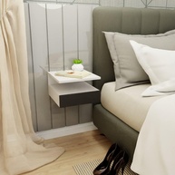 Mesa de Cabeceira Branco e Preto: Design Moderno! - imagem 1