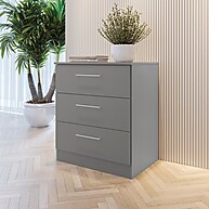Mesa de Cabeceira Cinza Sagrado 65cm: Organize com Estilo! - imagem 1