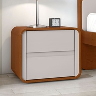 Mesa de Cabeceira Loop 2 Gavetas: Organize com Estilo! - imagem 1