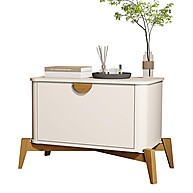 Mesa de Cabeceira Madeira Maciça Buriti: Elegância e Praticidade - imagem 1