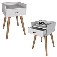 Mesa de Cabeceira Retro: Kit 2 Pés Palito - imagem 1