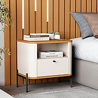 Mesa de Cabeceira Tucupí: Curva, Elegante e Funcional - imagem 1