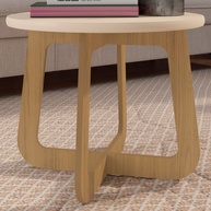 Mesa de Centro Jasmin: Elegância Off White/Carvalho - imagem 1