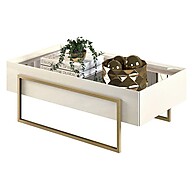 Mesa de Centro Off White Pilar: Elegância e Modernidade - imagem 1
