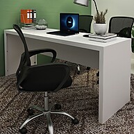 Mesa de Escritório Branco ME4185: Organize-se! - imagem 1