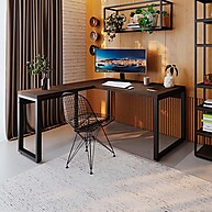 Mesa de Escritório em L: Produtividade com Estilo - imagem 1