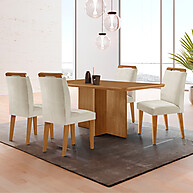 Mesa de Jantar 120cm: Elegância Compacta - imagem 1