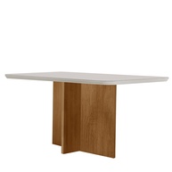 Mesa de Jantar 120cm Olimpia: Elegância em MDF e Vidro - imagem 1