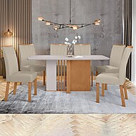 Mesa de Jantar 170cm Astrid: Elegância e Conforto - imagem 1
