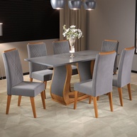 Mesa de Jantar 6 Lugares Corsa: Elegância e Praticidade - imagem 1