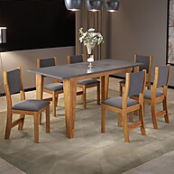Mesa de Jantar 6 Lugares Virtus: Elegância e Praticidade - imagem 1