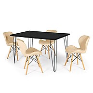 Mesa de Jantar Hairpin: Design e Conforto! - imagem 1