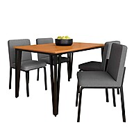 Mesa de Jantar Industrial Denver: Conforto e Estilo - imagem 1