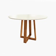 Mesa de Jantar Kappesberg 120cm: Madeira e Vidro! - imagem 1