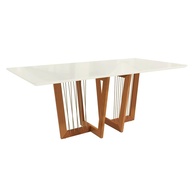Mesa de Jantar Kappesberg 200cm: Madeira e Vidro! - imagem 1