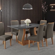 Mesa de Jantar Manuela: 6 Cadeiras + Mesa! - imagem 1
