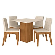 Mesa de Jantar Moscou com 4 Cadeiras: Elegância e Espaço Inteligente - imagem 1