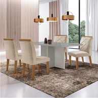 Mesa de Jantar Olímpia 120cm + 4 Cadeiras - imagem 1
