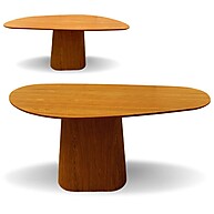 Mesa de Jantar Orgânica Bumerangue Freijó 140x90cm - imagem 1